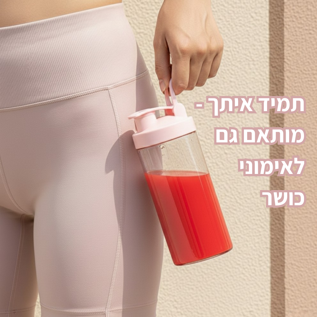 כוס בלנדר אישית נטענת - לשייק בכל מקום